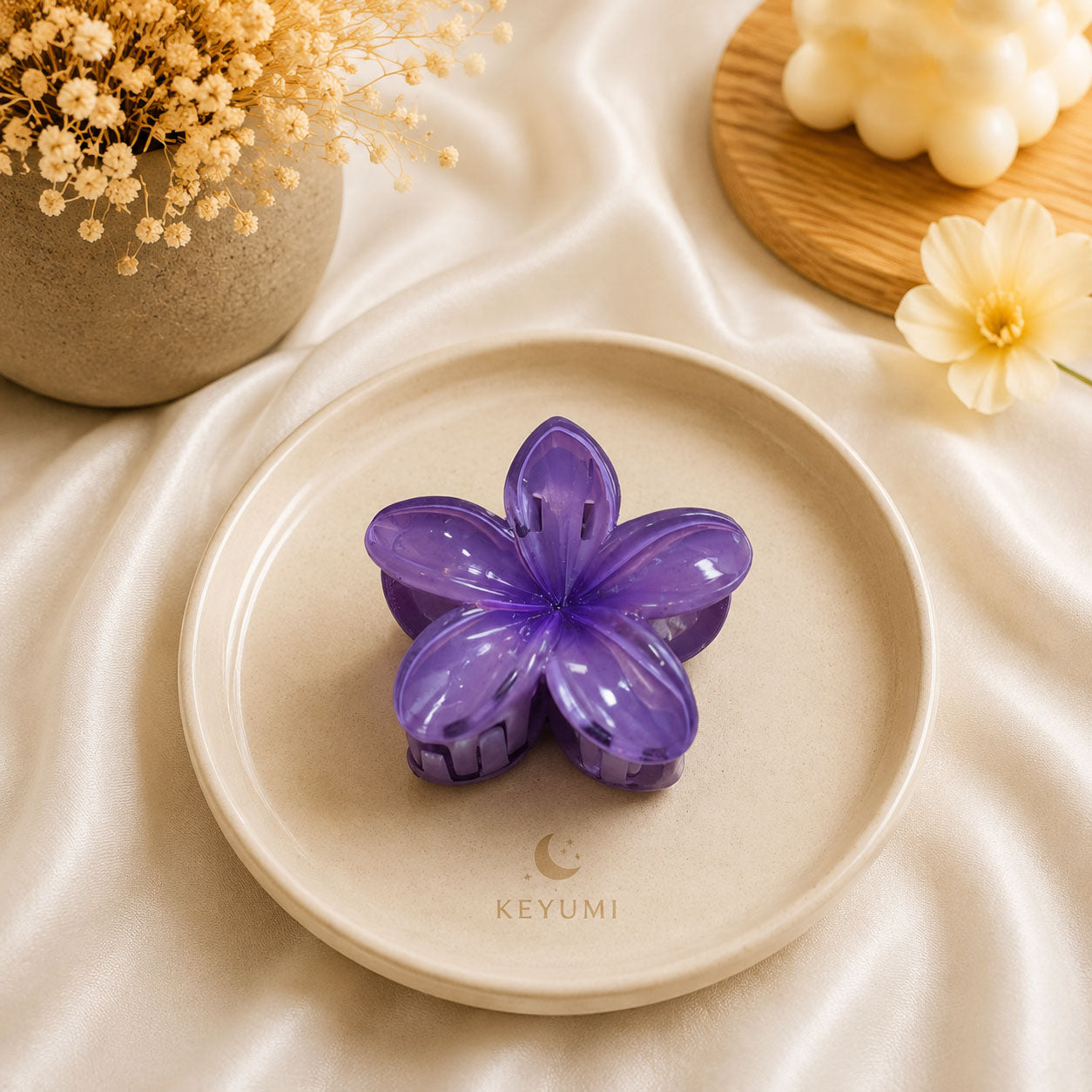 Bloom Flower Hair Claw Clip | KEYUMI