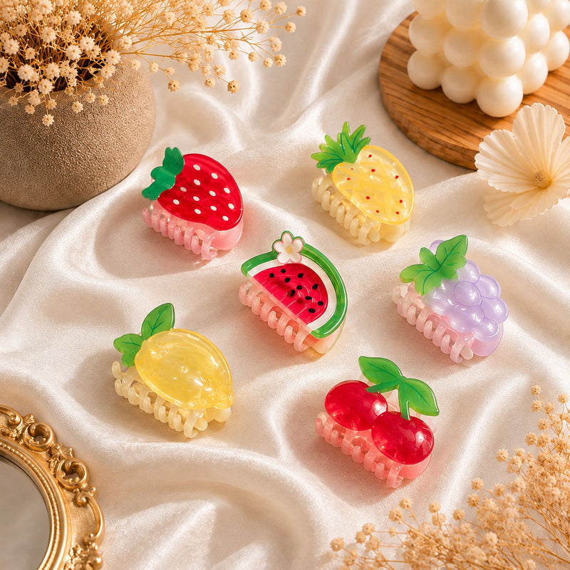 Cute Fruit Crush Hair Claw Clip | KEYUMI