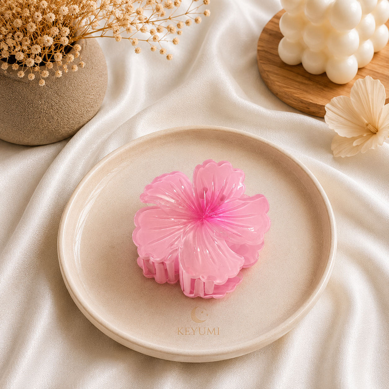 Hibiscus Flower Hair Claw Clip | KEYUMI