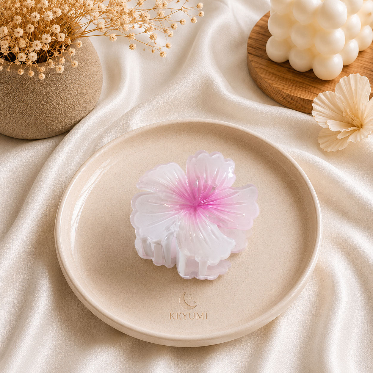 Hibiscus Flower Hair Claw Clip | KEYUMI