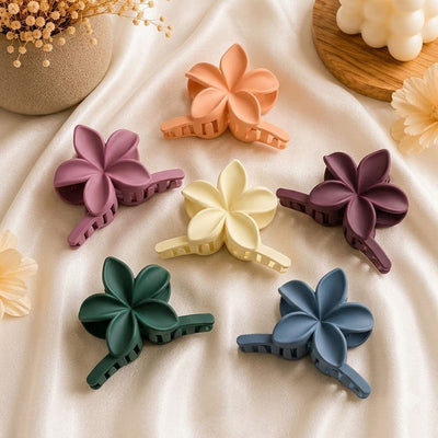 Plumeria Flower Hair Claw Clip | KEYUMI